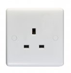 Eurolite PL4030 Enhance White plastic 13A 1 gang unswitched socket