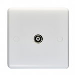 Eurolite PL4321 Enhance White plastic TV coaxial socket