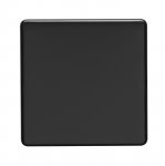 Eurolite ECMB1B Concealed 3mm single blank plate, Matt Black