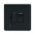 Eurolite ECMBSWFFOB Concealed 3mm switched fuse spur, Matt Black