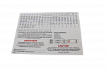 Hager VAP00 Consumer Unit Label Pack