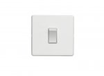 Eurolite ECW1SWW Concealed 3mm 1 gang switch, Matt White