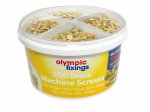 Olympic 242-222-322 M4 Brass Machine Screws Tub