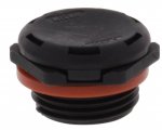 WISKA 10106619 M20 Polyamide VentPLUG High Air Flow Black