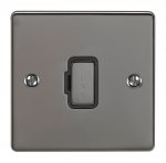 Eurolite ENUSWFBNB Enhance Decorative unswitched fuse spur, Black Nickel