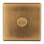 Eurolite AB1D400 Concealed 3mm 1 gang dimmer, Antique Brass