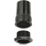 Univolt AFT/MBS 20 BK (009086) Adaptor with female thread and male bush, Ø 20 mm, black