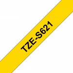 Brother Pro Tape TZe-S621 Strong adhesive tape - Black on Yellow, 9mm