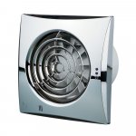 Blauberg CALM CHROME 100 extractor fan 100mm chrome - standard, low noise, Zone 1