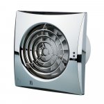 Blauberg CALM CHROME 125 extractor fan 125mm chrome - standard, low noise, Zone 1