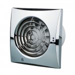 Blauberg CALM CHROME 150 extractor fan 150mm chrome - standard, low noise, Zone 1