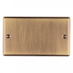 Eurolite EN2BABB Enhance Decorative double blank plate, Antique Brass