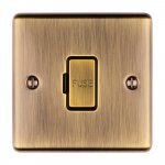 Eurolite ENUSWFABB Enhance Decorative unswitched fuse spur, Antique Brass