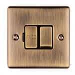 Eurolite ENSWFABB Enhance Decorative switched fuse spur, Antique Brass