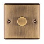 Eurolite EN1DLEDABB Enhance Decorative 1 gang dimmer, Antique Brass