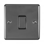 Eurolite EN1SWBNB Enhance Decorative 1 gang switch, 10A, Black Nickel