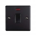 Eurolite EN20ASWNMBB Enhance Decorative 20A switch with neon indicator, Matt Black