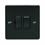 Eurolite ENSWFMBB Enhance Decorative switched fuse spur, Matt Black