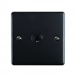 Eurolite ENT1SWMBB Enhance Decorative 1 gang toggle switch, Matt Black