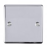 Eurolite EN1BPC Enhance Decorative single blank plate, Polished Chrome