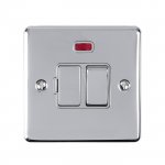 Eurolite ENSWFNPCG Enhance Decorative switched fuse spur with Neon Indicator, Polished Chrome