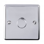 Eurolite EN1DLEDPC Enhance Decorative 1 gang dimmer, Polished Chrome