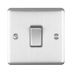 Eurolite EN1SWSSG Enhance Decorative 1 gang switch, Satin Stainless