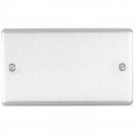 Eurolite EN2BSS Enhance Decorative double blank plate, Satin Stainless