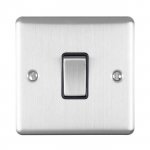 Eurolite EN20ASWSSB Enhance Decorative 20A Switch, Satin Stainless