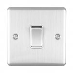 Eurolite EN20ASWSSW Enhance Decorative 20A Switch, Satin Stainless