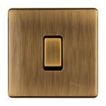 Eurolite ABINTB Concealed 3mm Intermediate switch, Antique Brass