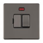 Eurolite ECBNSWFNB Concealed 3mm 13A switched fuse spur, Black Nickel