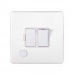 Eurolite ECWSWFFOW Concealed 3mm switched fuse spur, Matt White