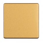 Eurolite ECSB1BB Concealed 3mm single blank plate, Satin Brass