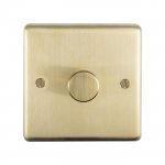 Eurolite SB1DLED Stainless steel 1 Gang dimmer, Satin Brass