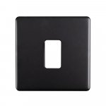 Eurolite EC-G1MBB Concealed 3mm 1 gang grid plate, Matt Black