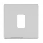 Eurolite EC-G1PC Concealed 3mm 1 gang grid plate, Polished Chrome