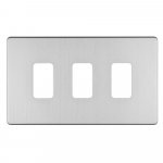 Eurolite EC-G3SS Concealed 3mm 3 gang grid plate, Stainless Steel