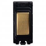 Eurolite G16-SBB Grid & Modular 2 Way & Off Retractive switch, Satin Brass