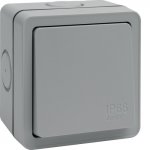 Hager WXPPS12 Sollysta IP66 10AX 1 Gang 2 Way Outdoor Weatherproof Switch