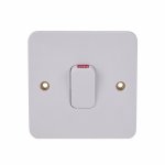 Schneider Electric GGBL4011 Lisse 1G 50A DP Switch with LED Indic. White