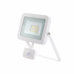 JCC JC090006 30W LED Floodlight +PIR IP65 Manual Override Alu 4000K White