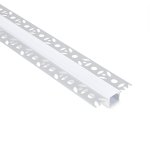 JCC JC121387 Plaster-in aluminium profile 2 meters opal diffuser