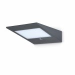 JCC JC17069 Square solar wall light 2W IP54 3000K 195lm  Anthracite