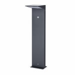 JCC JC17070 Square solar bollard 2W IP54 3000K 143lm Anthracite