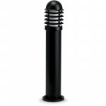 JCC JC39202BLK NiteLED Mains IP44 Medium Louvred Bollard Unlamped E27 Black