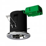 JCC JC94113CH Fireguard Mains IP20 Recessed Twist & Lock Downlight 50W Unlamped Chrome