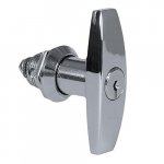 nVent HOFFMAN ALT561 T-Handle, chrome, Ronis M21323