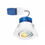 Aurora AU-R62CWSFF Aurora Adjustable R6CWS Fire Rated Upto 620lm 4W/6W 3000K/4000K/5700K Downlight - FastRFix