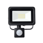 Lumineux 430017-PIR Lifford Floodlight AC 10W 4000K Black PIR